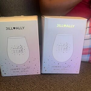 Jumbo Crystal Wine Glass - White